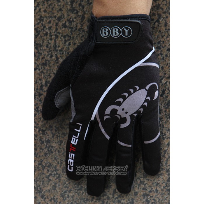 2020 Castelli Garmin Full Finger Gloves Cycling Black
